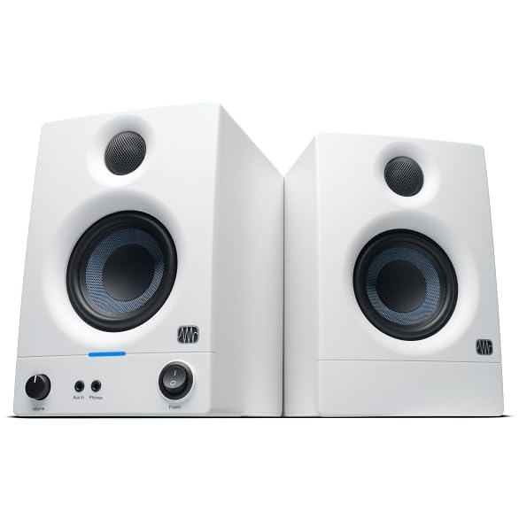 PreSonus Eris 3.5BT Gen 2 Bluetooth-Studiomonitorlautsprecher, Paar, Weiß