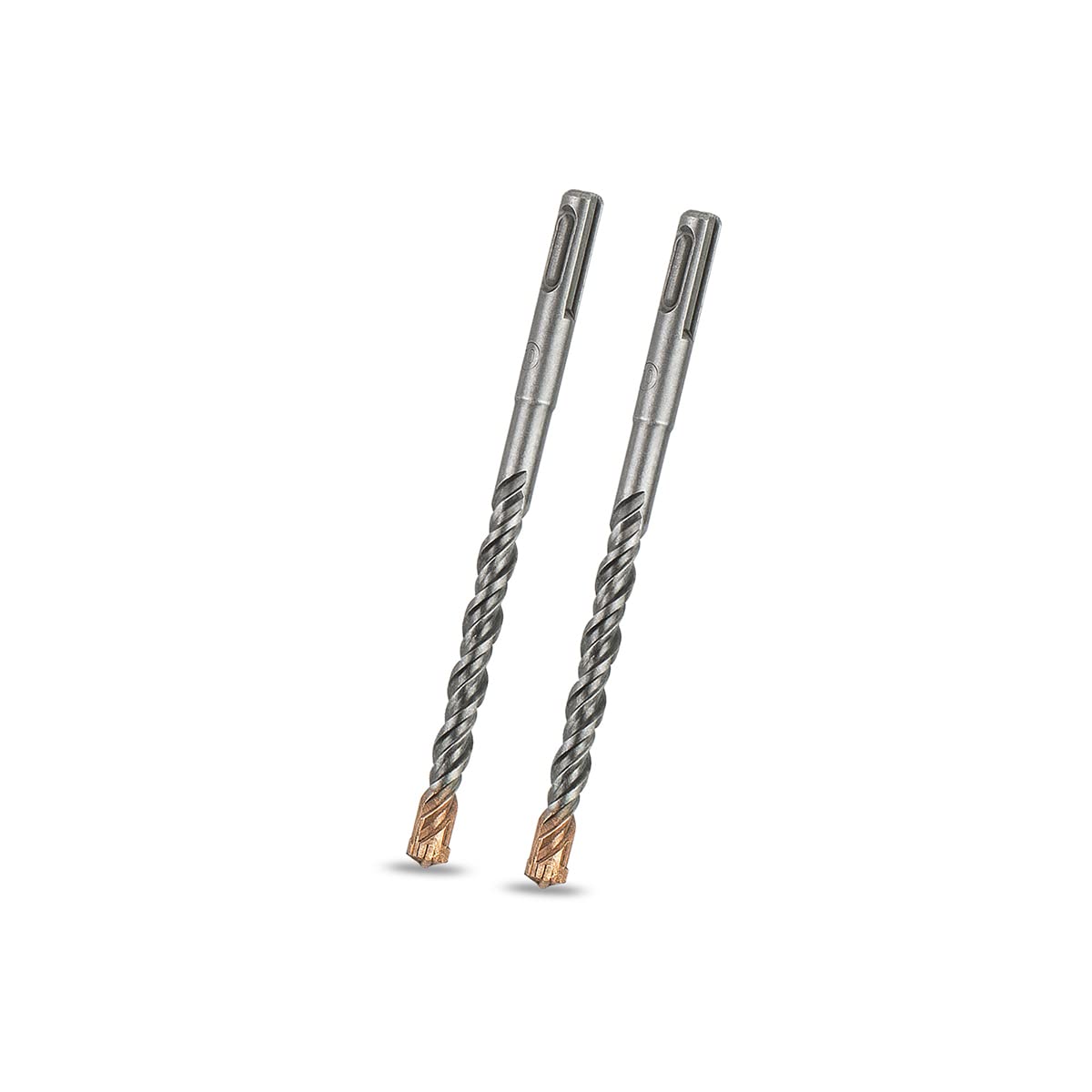 Meccion SDS Plus Hammer Drill Bits 10mm x 160mm x 2pcs, Professional Tungsten Cross Tip Rotary Impact Drill bit for Masonry, Brick, Concrete-10mm x 160mm x 2 — image 1