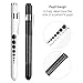 Opoway Nurse Penlight with Pupil Gauge Medical Pen Light for Nurses Doctors with Batteries Included 2ct. White and Black