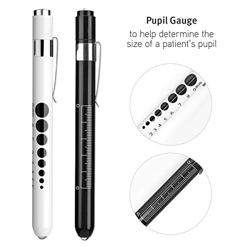 Opoway Nurse Penlight with Pupil Gauge Medical Pen Light for Nurses