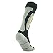 RANDY SUN Skiing Socks, [SGS Certified] Women's Knee-High Performance Hiking Socks Black&Grey