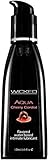 Wicked Lubes Sensual Care Aqua Lubricant, Cherry Cordial, 4 Fluid Ounce