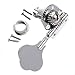 YMC Chrome-Tuning-Peg-Bass-4Cloverleaf 4 Pieces R Vintage Open Bass Tuners Machine Heads Knobs Chrome