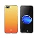 iPhone 7 Orange Case/iPhone 8 Orange Case, technext020 Cute Slim iPhone 7/iPhone 8 Bumper Rubber Soft Flexible Silicone Color Gradient Cover for iPhone 7/iPhone 8 Orange