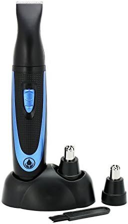 Creation Springs 2-in-1 Nose and Ear Hair Trimmer with Sideburns and Goatee Grooming Attachment