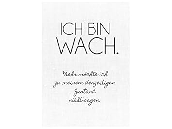 Leinwand Keilrahmen Ich Bin Wach Sarkasmus Lustig Spruch
