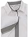 Sexy Ol Women Fashion Shrug Bubble Long Sleeve Slim Cotton Shirt Blouse Top (M) White