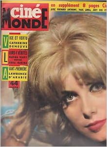 Amazon Fr Cinemonde N 1490 Du Mardi 26 Fevrier 1963 Catherine Deneuve Johnny Hallyday Richard Anthony Joey Dee Paul Anka Cinemonde Livres