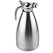 Thermal Carafe Stainless Steel Double Wall Vacuum Insulated 68 Oz Large Capacity Tea/Water Pitcher with Press Button Silver-JUNING