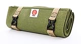 YOGO Ultralight Travel Yoga Mat, Folding with Integrated Straps and Handle for Carry and Wash