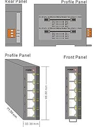 ICP DAS USA NS 205 Interruptor de Ethernet industrial de 5 puertos no gestionado