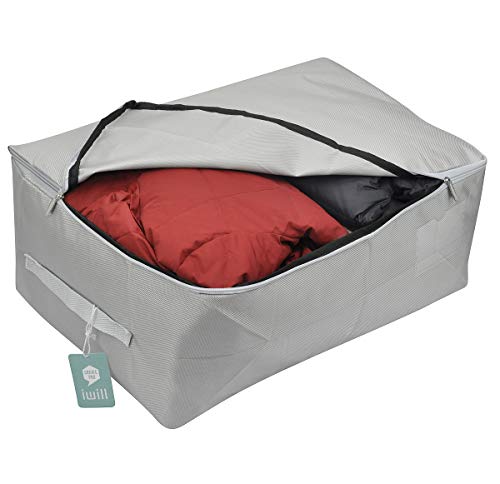 iwill CREATE PRO Comforters, Pillows, Blankets, Duvets Soft Storage Bag,Water Proof Fabric, Light Grey - Thumbnail 3