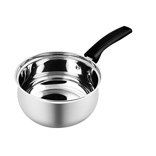 COOKER KING 1.5 Quart Saucepan, Small Pan 304 Stainless Steel Sauce Pan