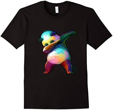 Mens Dabbing Panda Shirt Small Black