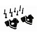 Hot Racing YEX16A01 Aluminum Lower 4-Link Mounts for Axial Yeti XL