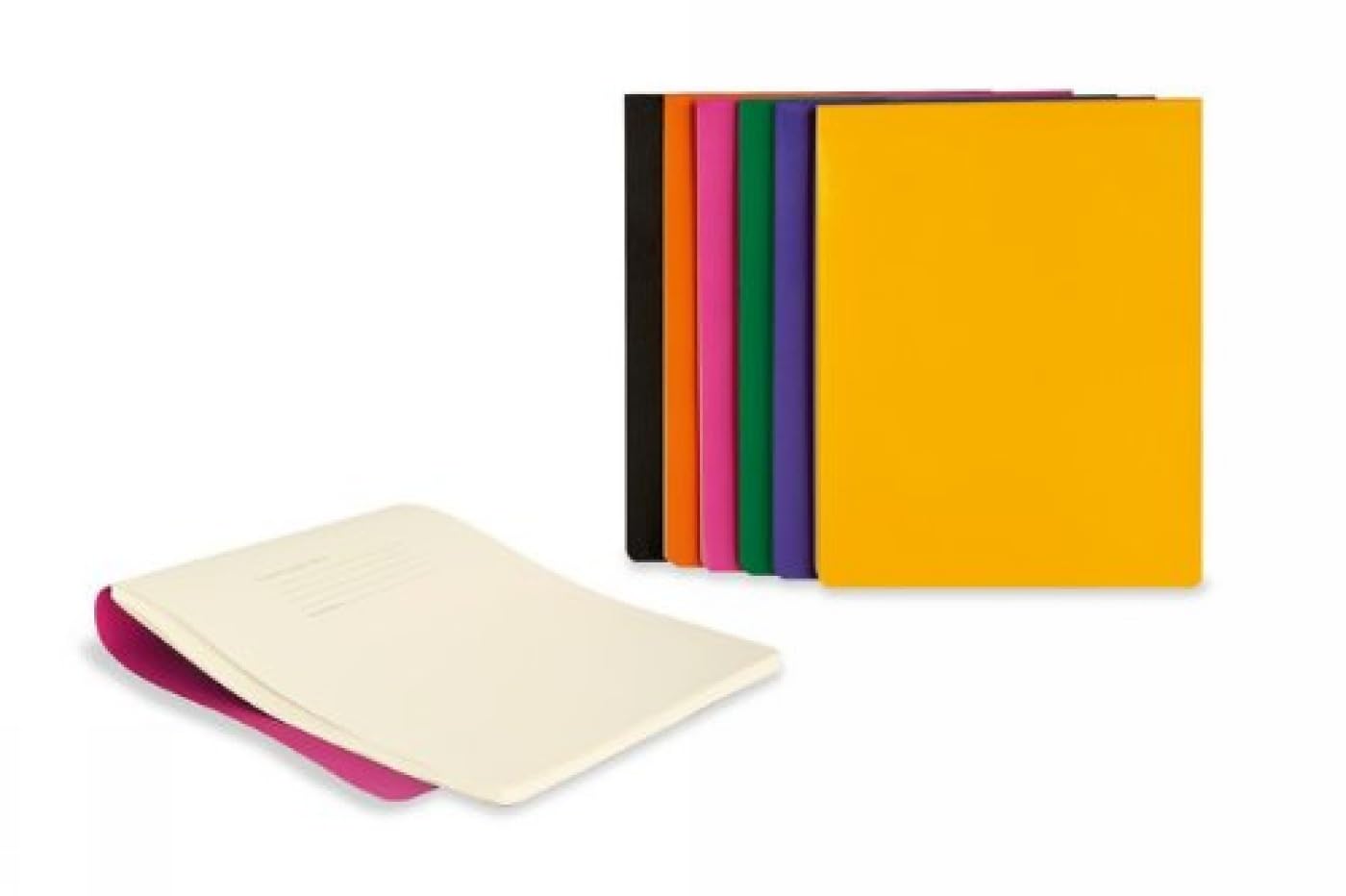 Moleskine 13 x 21 cm Large Volant Notebook Refill for iPad 3 and 4 Cover, Volant Journals Refill, Set of 2 Notebooks Kindle 4/P Size Soft Cover, Colour Magenta, 96 Pages