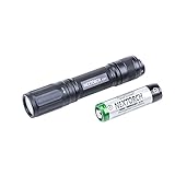 1000 Lumens Rechargeable LED Flashlight - CREE Mini Handheld Light with 18650 Battery USB Rechargeable Torch for Police Law Enforcement Hunting Campin
