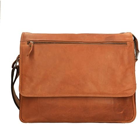 Chicca Borse Luxury Travel Bag Briefcase Unisex Shoulder Bag in Genuine Leather - 40x34x12 Cm