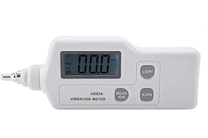 Digital Vibration Meter, Vibration Analyzer with LCD Display and Multiple Measurement Functions, High Sensitivity Probe for A