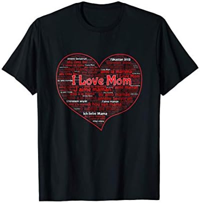 Mothers Day WorthyFashionI Love Mom Heart T-Shirt