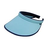 Women's Brushed Cotton Clip-On Visor-4129-BLUE-NVY
