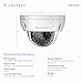 Amcrest 1080P Outdoor PoE Camera Vandal Dome, 2MP Security IP Camera - Night Vision, IP67 Weatherproof, 2Megapixel (1920 TVL), IP2M-851EW (White)