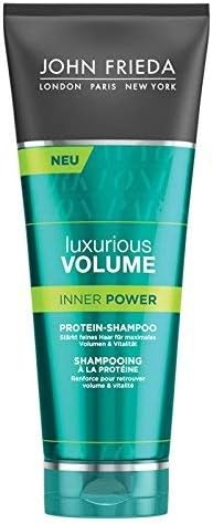 John Frieda Inner Power Protein Shampoo - 2 Pack (2 x 250 ml) - with Protein Strength Complex - for Fine Hair