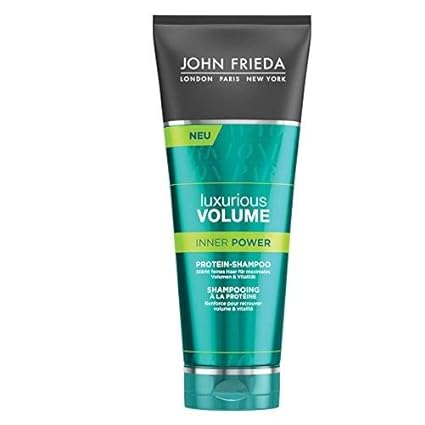 John Frieda Inner Power Protein-Shampoo - 2er Pack (2 x 250 ml) - mit Protein-Kraft-Komplex - für feines Haar