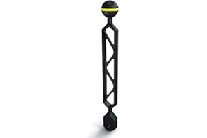 MEIKON 9.0" Single Ball YS Light Arm Essential Underwater Photography Gear Lighting System Aluminum Alloy Diving Equipment Accessory Lightweight Arms AM-22