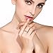SPILOVE Serend 18k Rose Gold Plated 1.5ct Heart and Arrows Cut Cubic Zirconia Solitaire Wedding Engagement Rings, Size 8