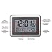 UMEXUS Atomic Wall Desk Clock Large Display with Indoor Outdoor Temperature Date Calendar Digital Alarm Clock Battery Operated for Kitchen Bedroom