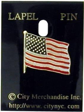 American Flag USA Lapel Pin comes in single, 6 pack, 12 pack, 24 pack and 50 packs so you get the best deal