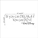 2pcs If You Can Dream It DIY Vinyl Quote Wall Sticker Mural Decals Living Bed Home Decoration Removable