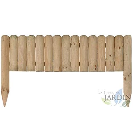 VALLA DE MADERA para JARDIN, tipo vampiro. (30 x 7 x 105 cm ...