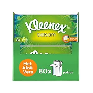 Kleenex Balsam zakdoekjes – 80 zakdoekjes – 800 sheets – Voordeelverpakking