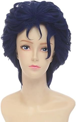 Kujo Jotaro Wigs Short Cool Blue Synthetic Wigs