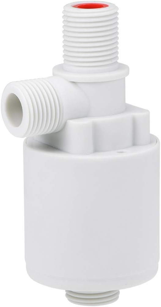 Yundxi 1/2" Automatic Water Level Control Valve Floating Ball Valve Tower Water Tank Float Valve (1/2", Vertical Outer Installation)