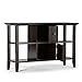 SIMPLIHOME Bedford SOLID WOOD Universal TV Media Stand, 53.9 inch Wide, Living Room Entertainment Center, Storage Cabinet with Glass Doors, for Flat Screen TVs up to 60 inches in Dark Tobacco Brown