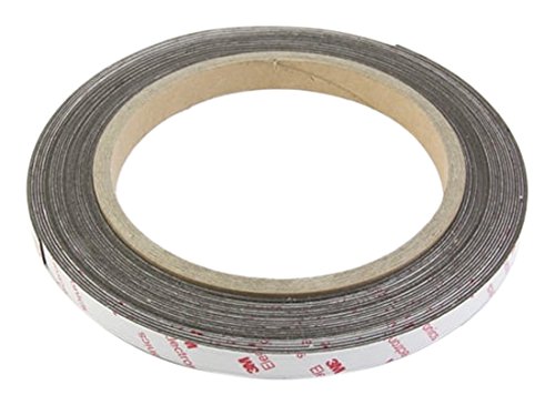 NeoFlex® 12mm Wide Flexible Neodymium Magnetic Strip - 3M Self Adhesive (5 Metre Length - 2 x 2.5M)