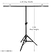 LINCO Lincostore Photography PVC Backdrop Background Small Support Stand System Metal 2.2ft Wide 2.6ft High Black