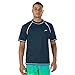 Speedo Men's Uv Swim Shirt Short Sleeve Loose Fit Easy Tee, New Navy, Uv Swim Shirt Short Sleeve Loose Fit Easy Tee