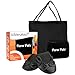 Solemates Purse Pal Foldable Bowed Ballet Flats w/Expandable Tote Bag for Carrying Heels (Large (9-10.5), Black)