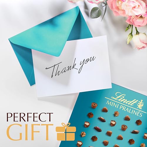 LINDT MINI PRALINES, ASSORTED CHOCOLATE CANDY WITH PREMIUM FILLING, 36 COUNT, 6.2 OZ. GIFT BOX