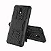 Linkertech [Shockproof Tough Rugged Dual Layer Protector Hybrid Case Cover with Kickstand for 2 (Black)