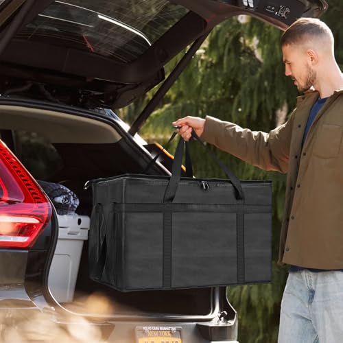 XXXL cooler bag, extra large Oxford fabric, waterproof, splash proof, foldable, stable carry handle, ideal for camping, picnics, storage