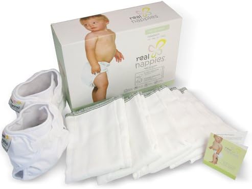 Real Nappies Top-Up Pack, Reusable Cloth Nappies, Infant Size, for babies 3 to 6 months, 5 - 9 kg