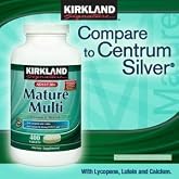 KIRKLAND Signature Adult 50+ Multi Vitamins &amp; Minerals, 400 Tablets (2 Pack)