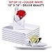 Talvania Cloth Dinner Napkins - 12 Pack Luxuriously Soft & Hotel Quality Cotton Napkin, Brilliant Fabric Napkins (18” X 18”) Perfect for Events, Hotel & Home Use (White)