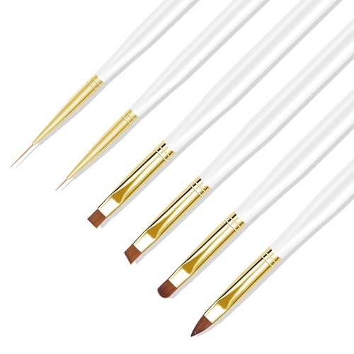 Nail Brushes, Six Painting Instruments on Finger Nails, Fine Threads for Crochet Paint, Manicure for Finger Rubbing Design, Money Lighter, Nail Polish, Polish