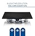 Hyperikon LED Porch Sconce Square Light 6W, Black Modern Wall Mount, 500 Lumen, 4000K (Daylight Glow) Outdoor Wall Lamp with Circular Light Beam